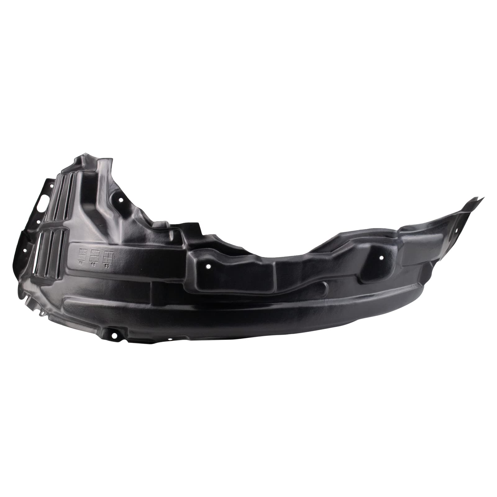 Trq Inner Fender Liner Set Compatible With 2007-2013 Mitsubishi Outlander Mi1248122 Mi1249122