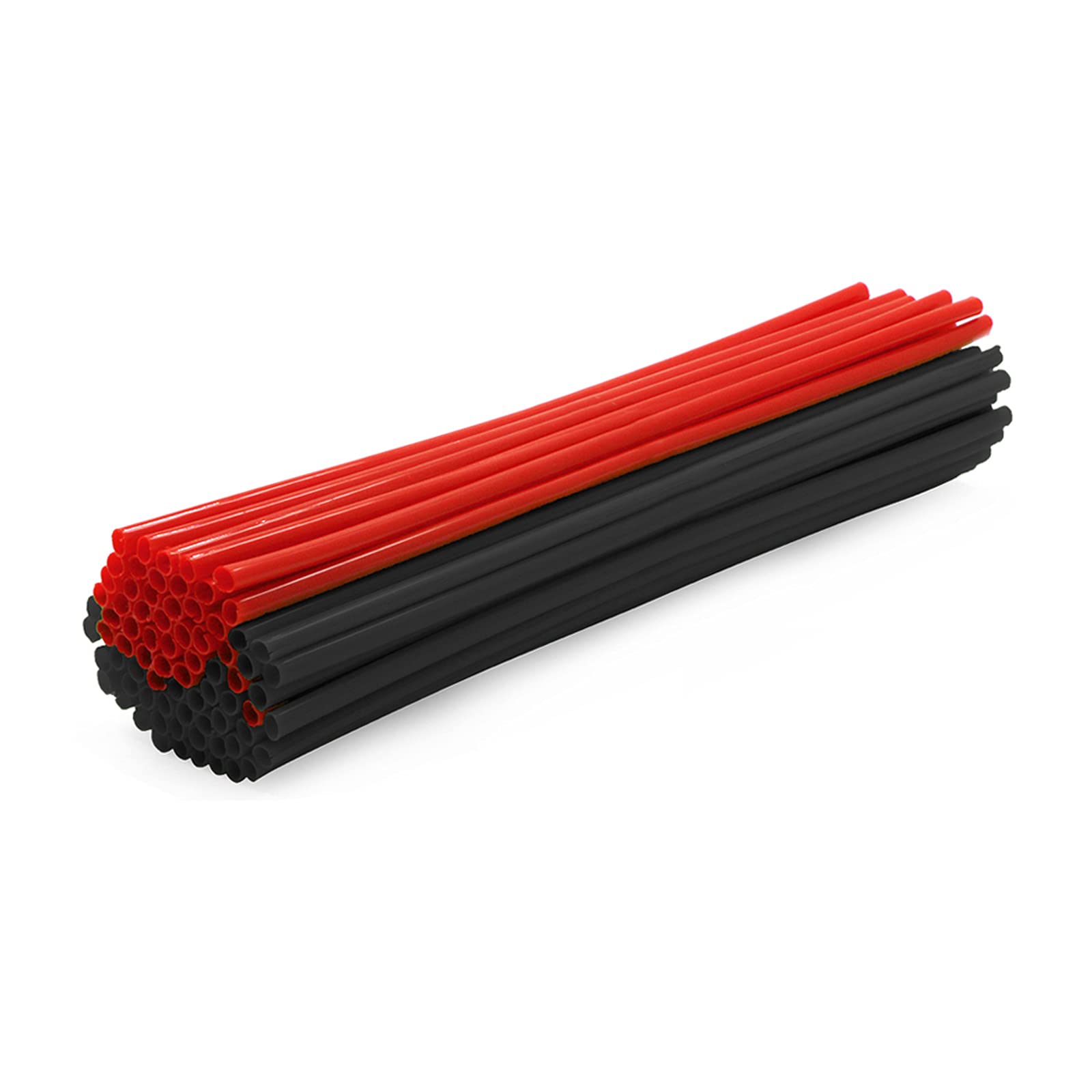 Baione Worldmotop Mixed 72Pcs Dirt Bike Spoke Covers Wheel Spoke Wraps Wheel Rim Spoke Skins Universal For Yamaha Honda Bmw Suzuki Kawasaki Wheelchair -Spoke Sleeves For Dirtbike (Red+Black)