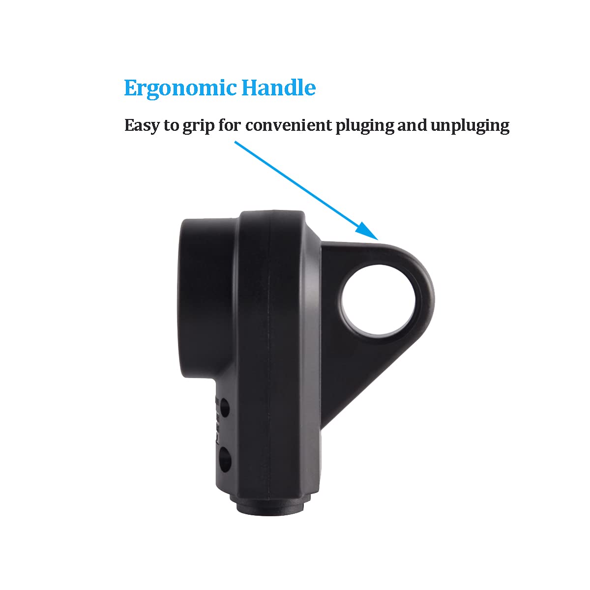 Veepeak 30 Amp Rv Receptacle Female Replacement Plug Tt-30R Heavy Duty 125V 30A Rated 3 Prong Electrical Power Connector Extension Cord End With Easy To Grip Handle