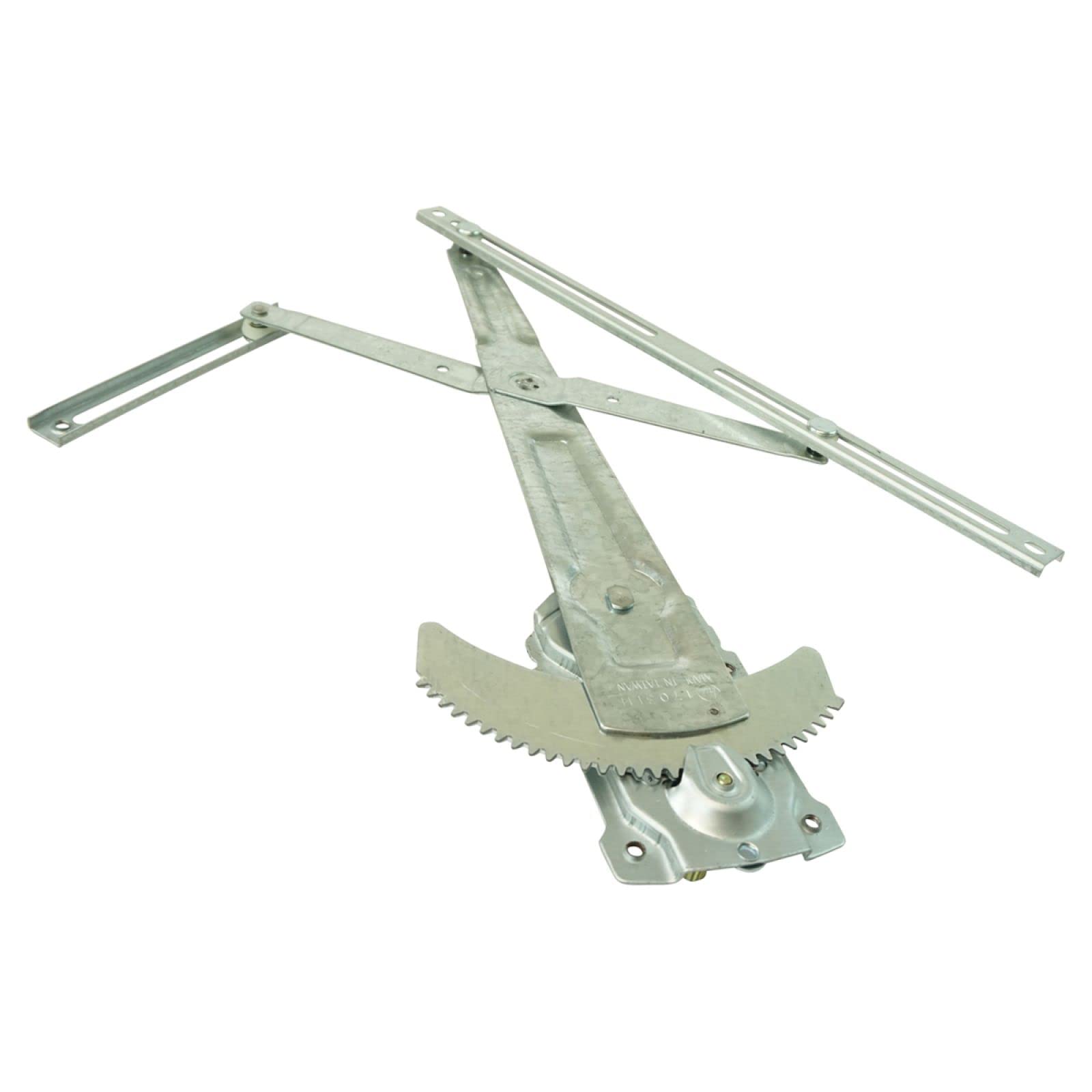 TRQ Front Manual Window Regulator Set for 1979-1983 Toyota Pickup, Silver, Model WRA51043, Durable Glass Material
