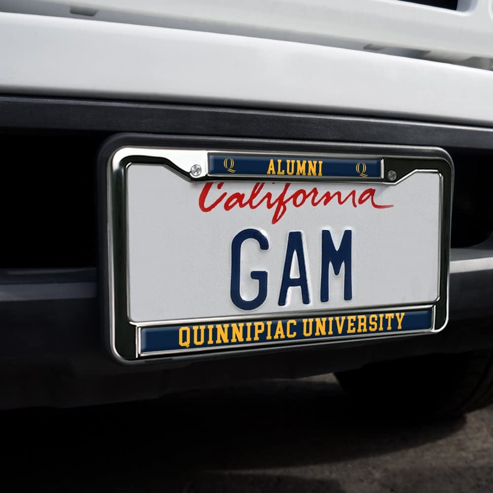 GRAPHICS & MORE Metal License Plate Frame - Quinnipiac University Alumni, Full Size, One Size