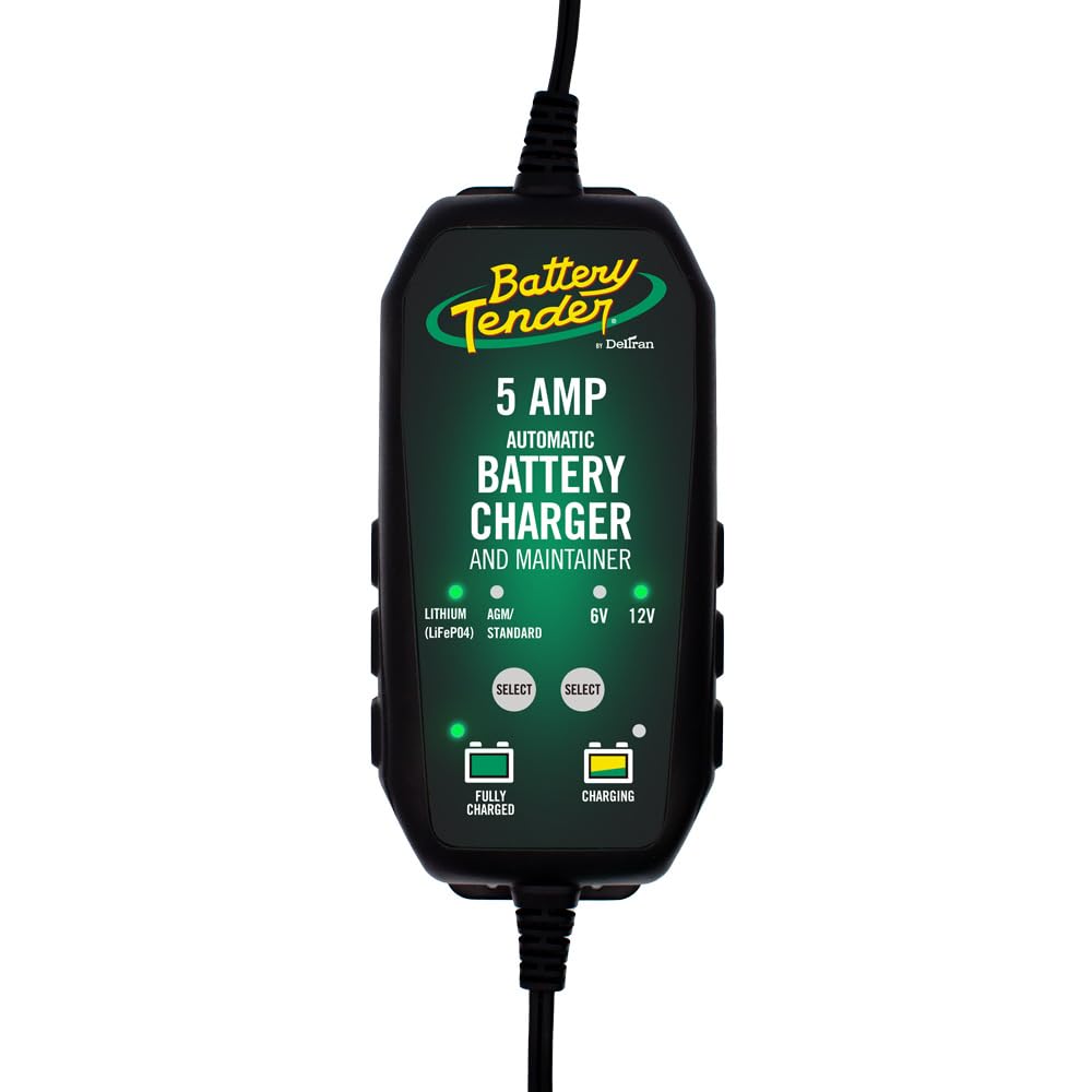 Battery Tender 5 Amp 12V Battery Charger And Maintainer - Automotive Smart Fully Automatic Battery Charger For Cars Suvs And Tru