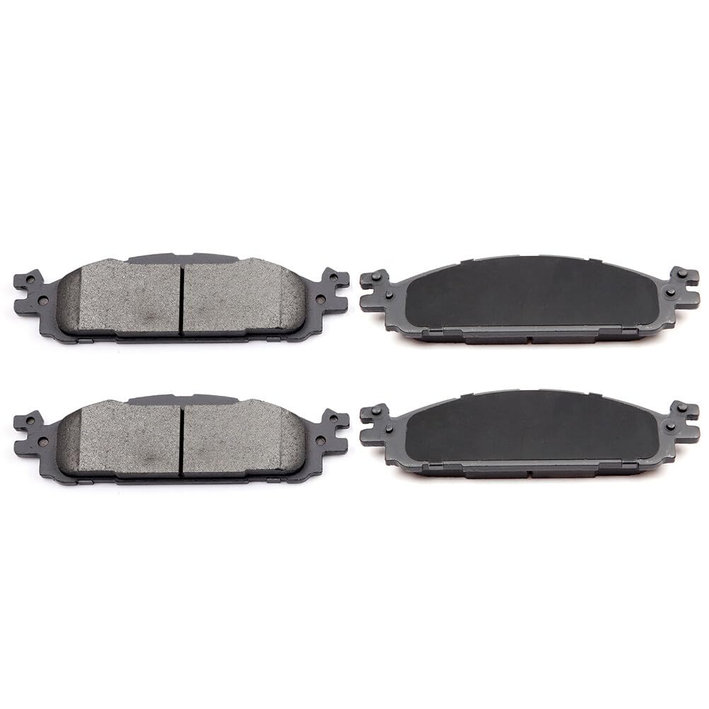Eccpp D1508-8715 4Pcs Front Ceramic Brake Pads - Fit For Ford Explorer 2011-2019, Flex 2009-2019, Taurus 2010-2019, Lincoln Mks