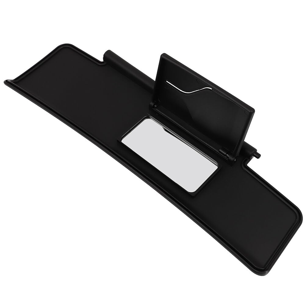 SCITOO Black Adjustable Sun Visor for Mazda MX-5 Miata 2006-2015, Medium Fabric Replacement without Sunroof/Lights