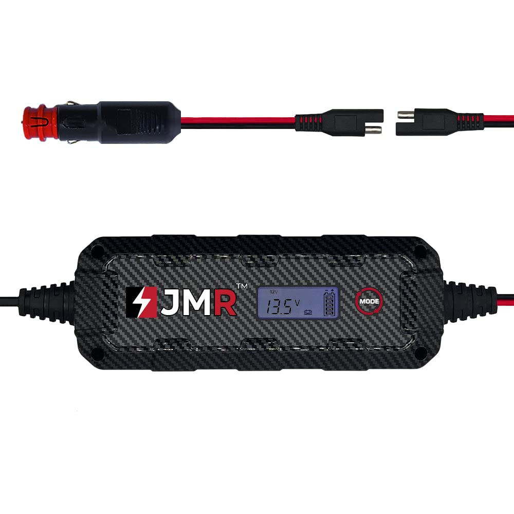 Jmr Battery Charger For Mercedes-Benz Amg Gt S Class G E C Gle Cls All Models Trickle Charger Conditioner Maintainer (12V Cig Port, Add Lithium Mode)