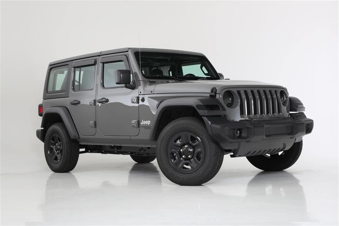 Gt Styling 88644S Smoke Front, Rear Window Ventguards Fits 2018-2019 Jeep Wrangler Jl/Jlu