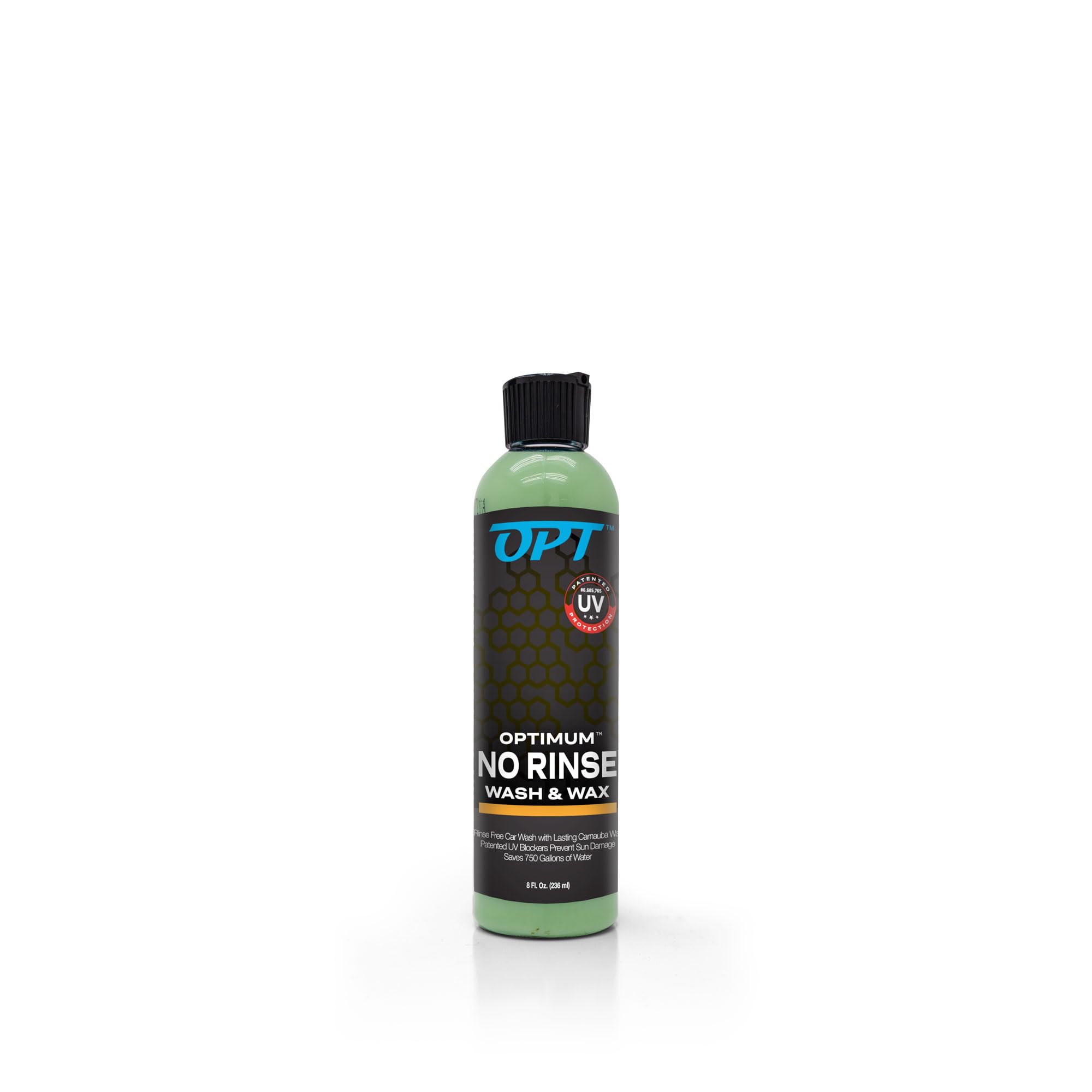 Optimum No Rinse Wash & Wax - 8 Oz. Bottle, Exterior Car Cleaner Wax, Optimum Rinseless Car Wash System, Pro Car Care Products,