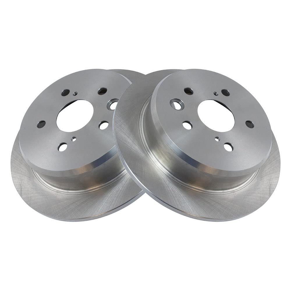 Trq Rear Brake Rotors Set Solid Compatible With 2006-2015 Lexus Is250