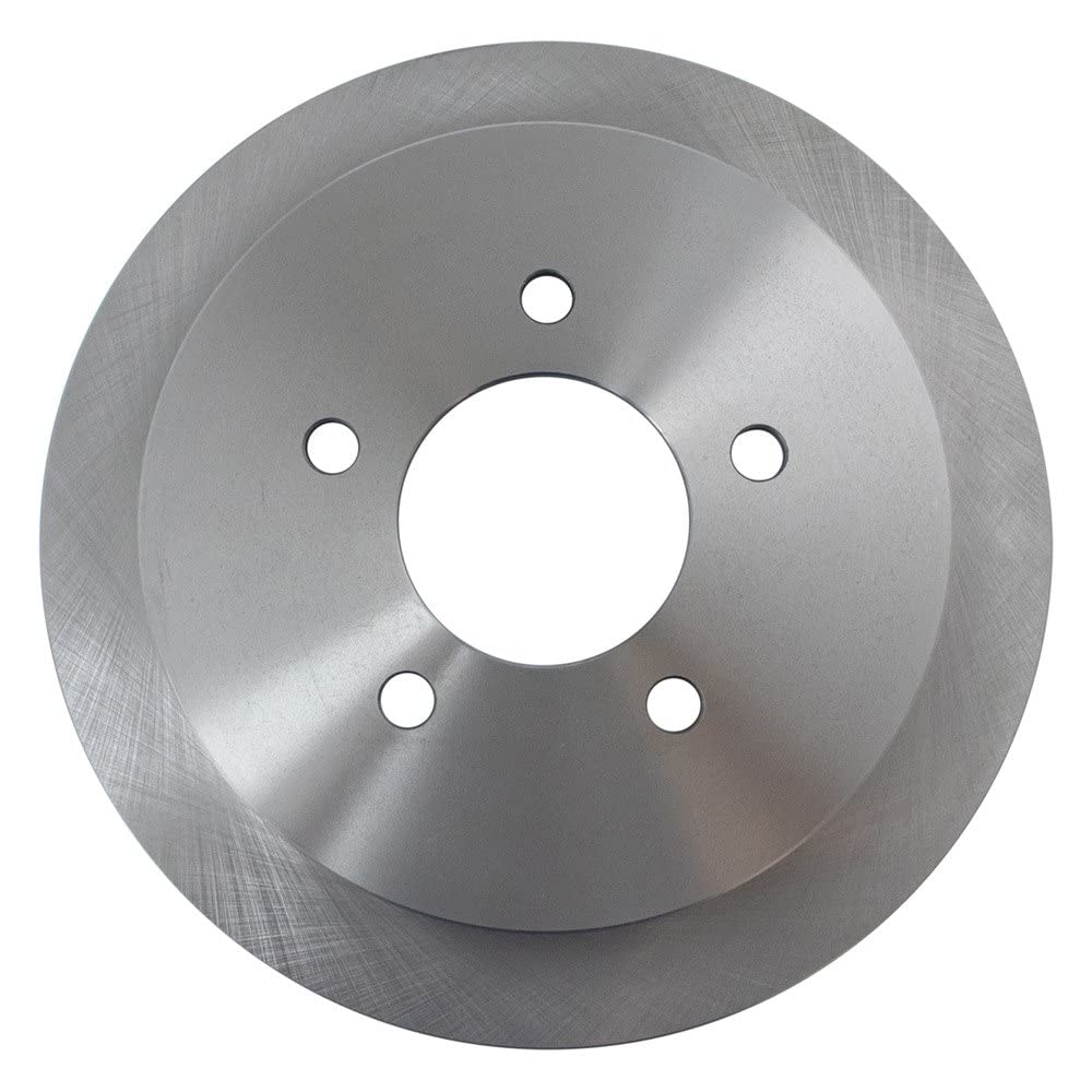 Trq Rear Brake Rotors Set Solid Compatible With 1997-2002 Ford Expedition 1997-2003 F-150 2004 F-150 Heritage 2002 Lincoln Black