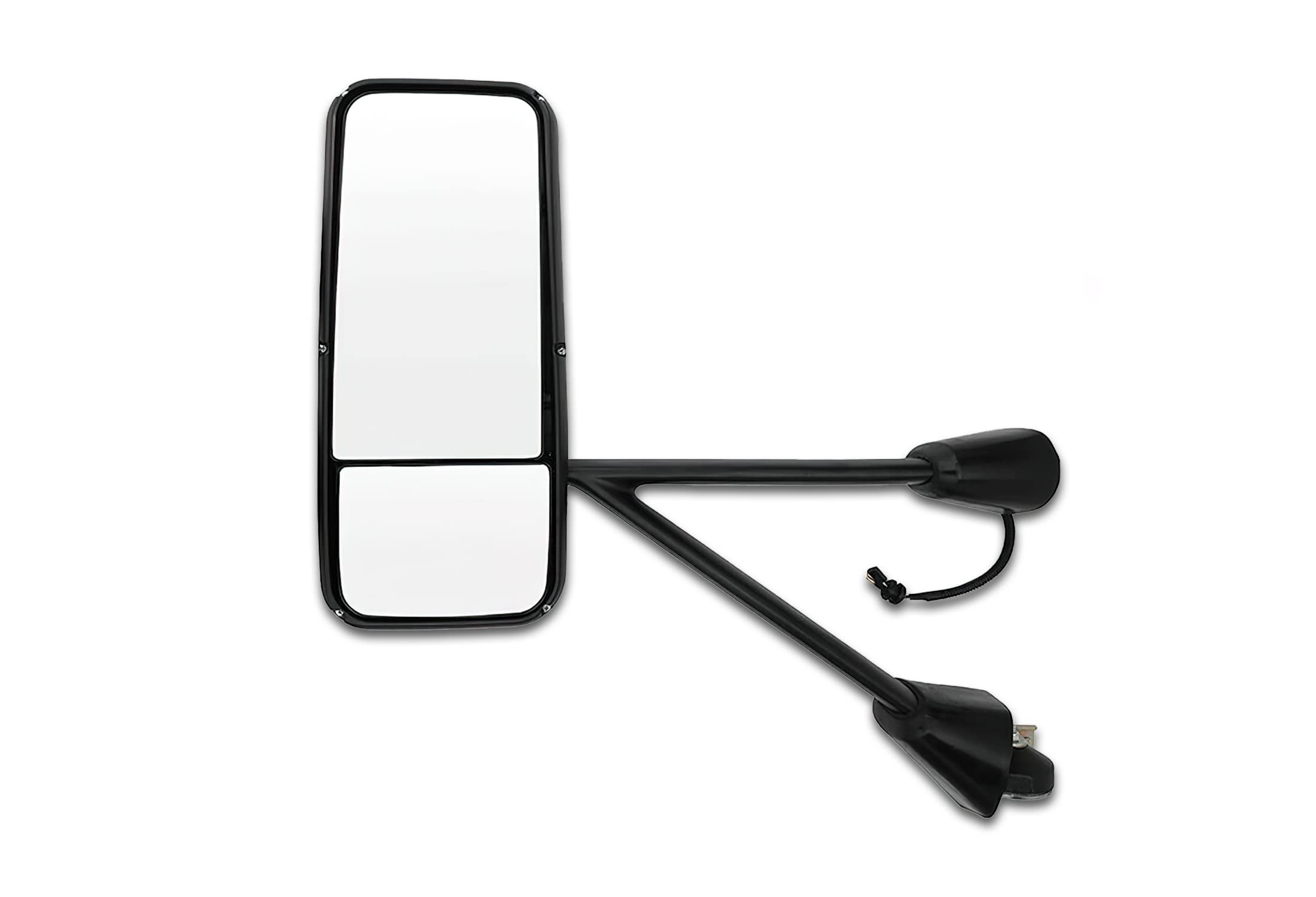 Kozak Chrome Door Mirror With Arms Left (Driver Side) Compatible With Kenworth T660 T600 T800 2008-2016 Plus Kenworth Logo, 2X22' Windshield Wipers And Kozak Reflective Vest