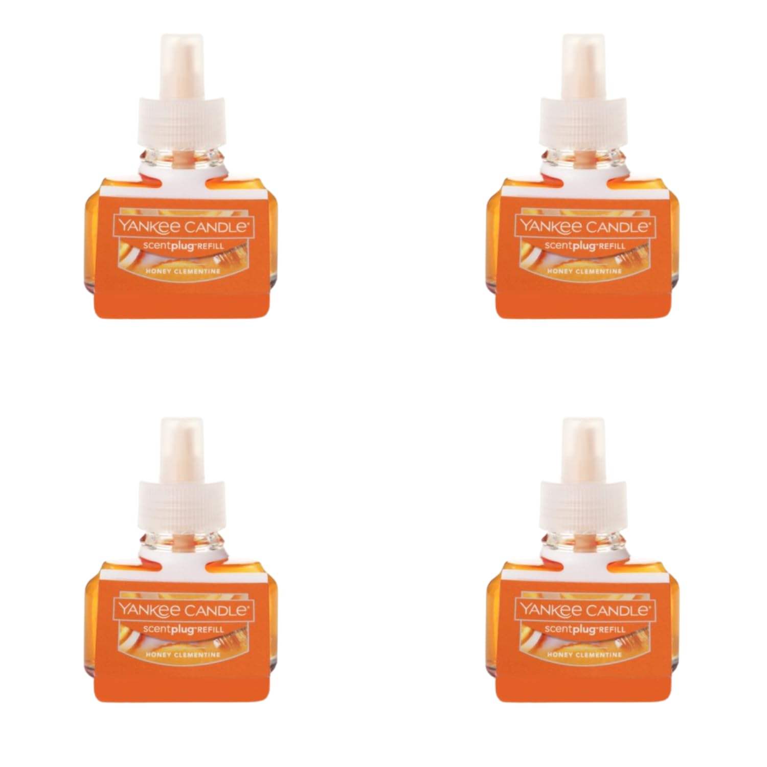Yankee Candle Scent Plug Refill, Honey Clementine (Pack Of 4)