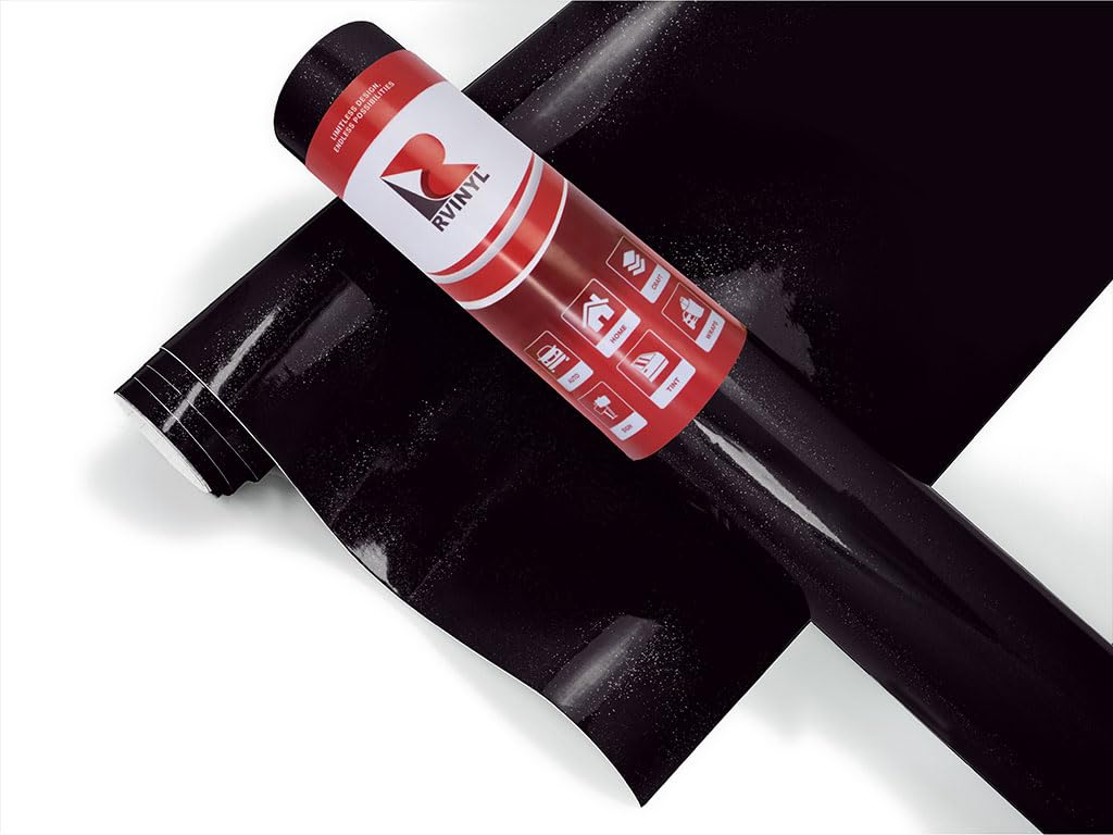 3M 2080 Series G212 Gloss Black Metallic - 5Ft X 4Ft - 20Sq Ft - Dual Cast Thick Vinyl Car Wrapping Film - Vehicle Sheet Roll