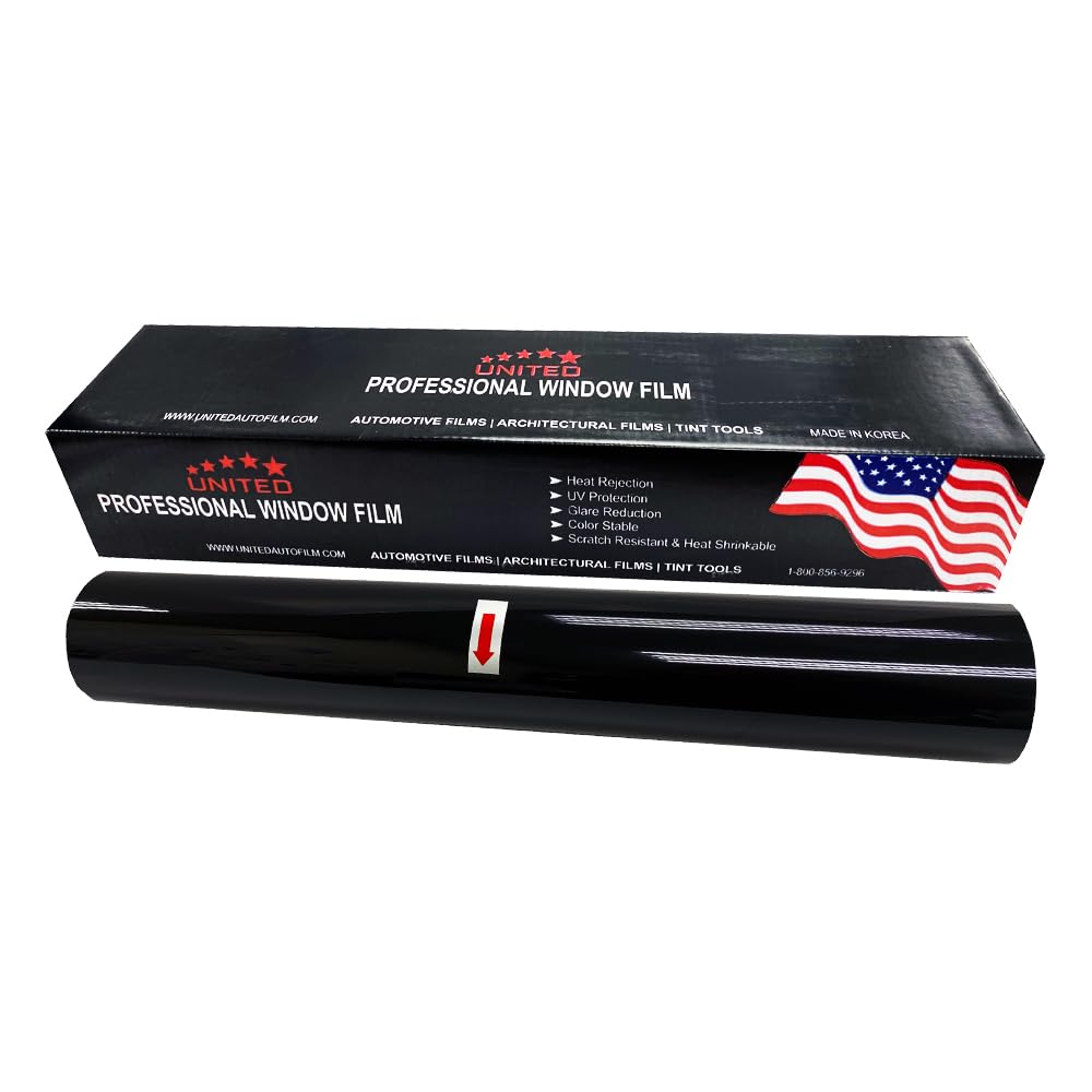 United Professional Window Tint Car Film 42% Vlt 40'' In X 100'Ft 1Ply Dyed Film - Privacy Window Tint For Cars, Home, Blocks Uv