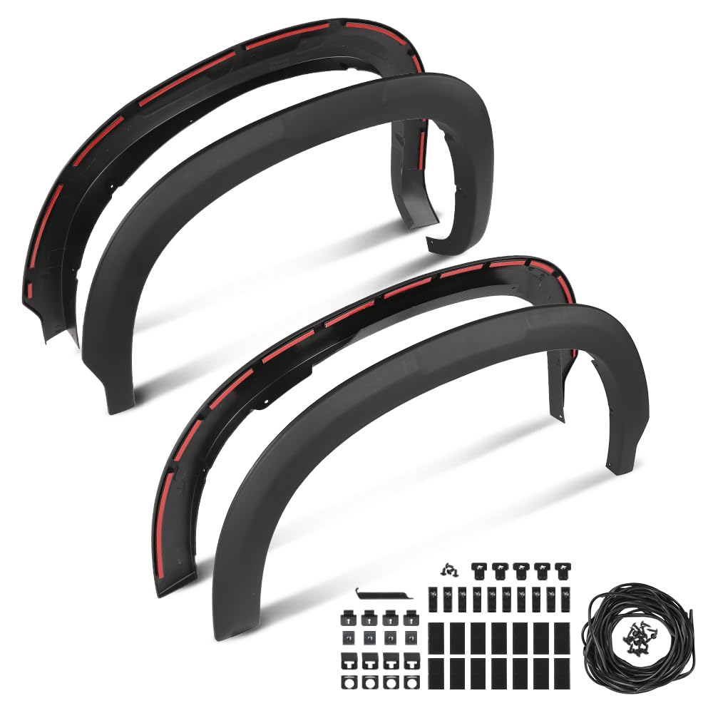 G-PLUS Fender Flares Kit Compatible with Chevy Silverado 1500 2020-2023, Fit GMC Sierra 1500 2020 84297538 Smooth Painted