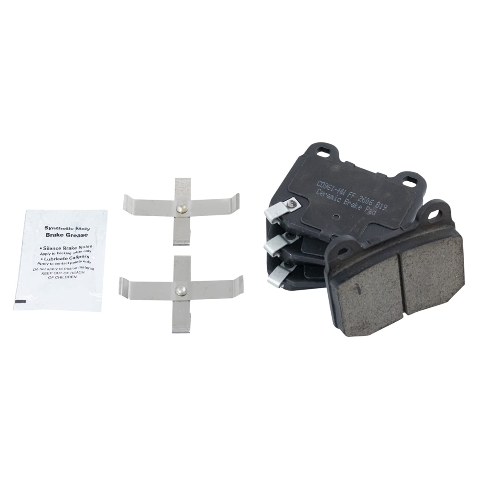 Trq Rear Ceramic Brake Pad & Rotor Kit Compatible With 2006-2009 Nissan 350Z