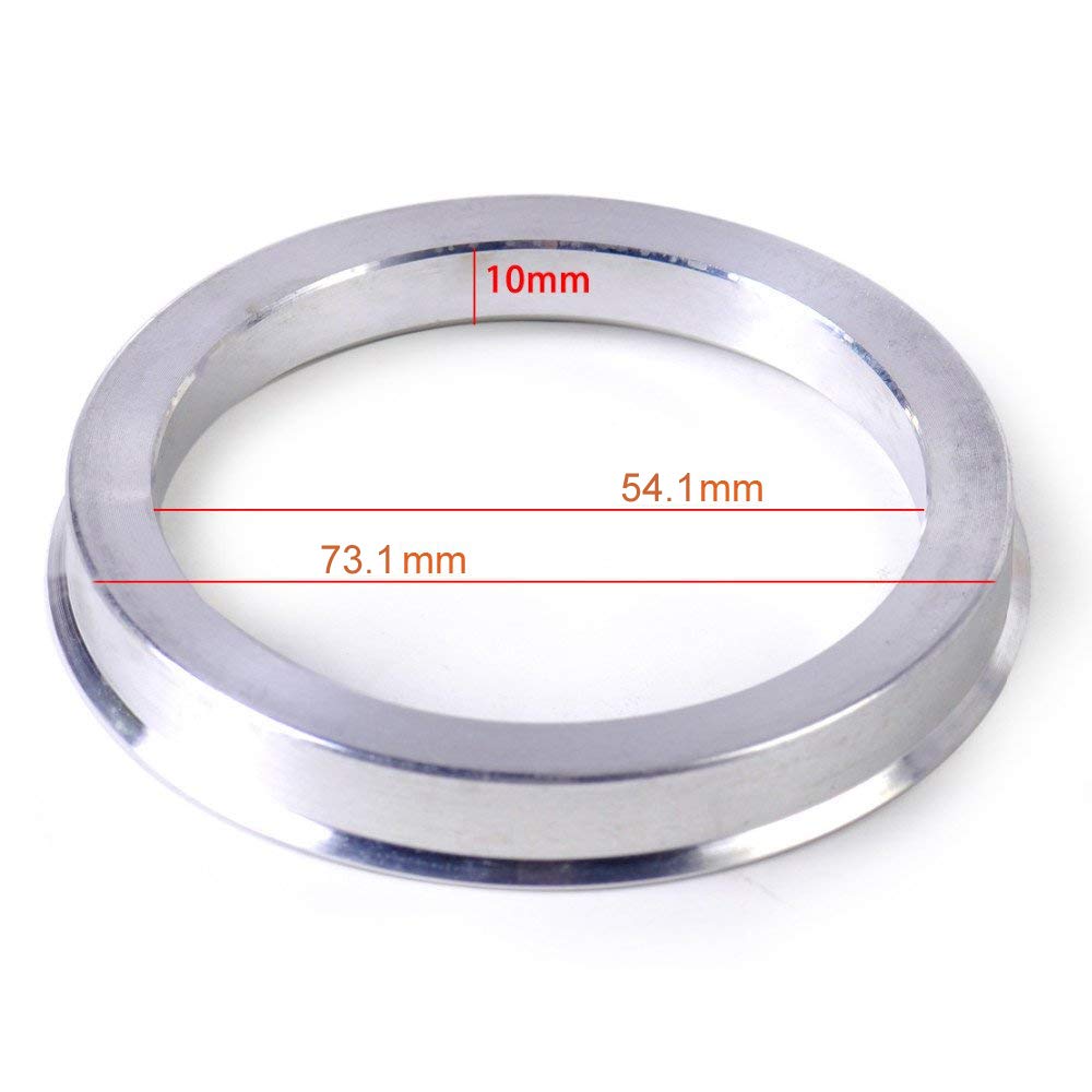 Zhteapr 4Pc Wheel Hub Centric Rings 73.1 To 54.1 - Od=73.1Mm Id=54.1Mm - Aluminium Alloy Wheel Hubrings 54.1 To 73.1