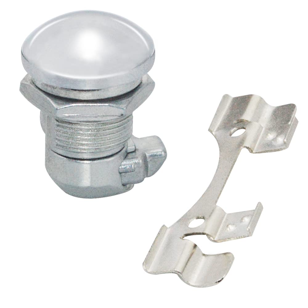 Wowtk Push Button Fuel Door/Panel Latch Kit Fits For Harley Davidson Touring Electra Glide, Street Glide, Ultra Limited, Tour Gl