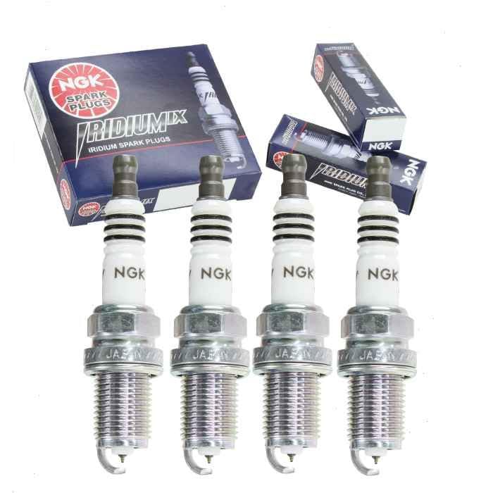 4 pc NGK Iridium IX Spark Plugs compatible with Toyota RAV4 2.0L 2.4L L4 1996-2008
