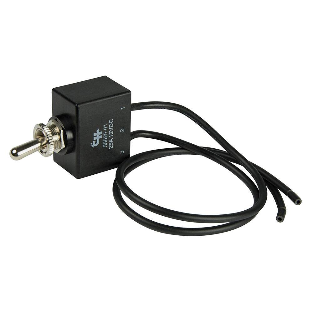 Bep 1002006 Spst Sealed Toggle Switch With Wire Leads - Off/(On)