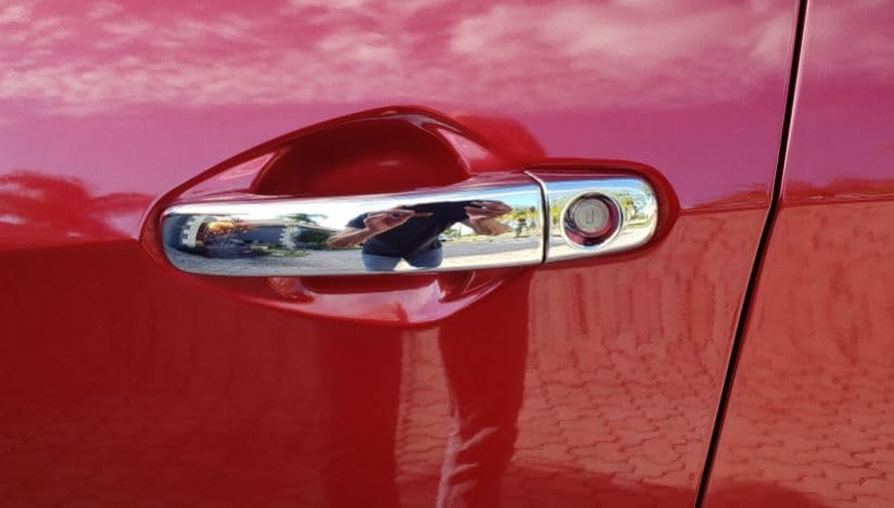 Eloveq Polished Chrome 4 Door Handle Cover Covers For Chevrolet 10-17 Equinox / 06-11 Hhr / 08-12 Malibu / 09-17 Traverse