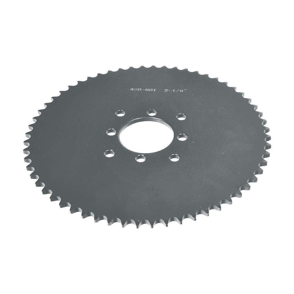 AlveyTech #40/41/420 Chain 60 Tooth Steel Sprocket - Replacement Parts for Go-Kart, Mini Dirt Bikes, ATV, 4-Wheel Quad, Gas Powe