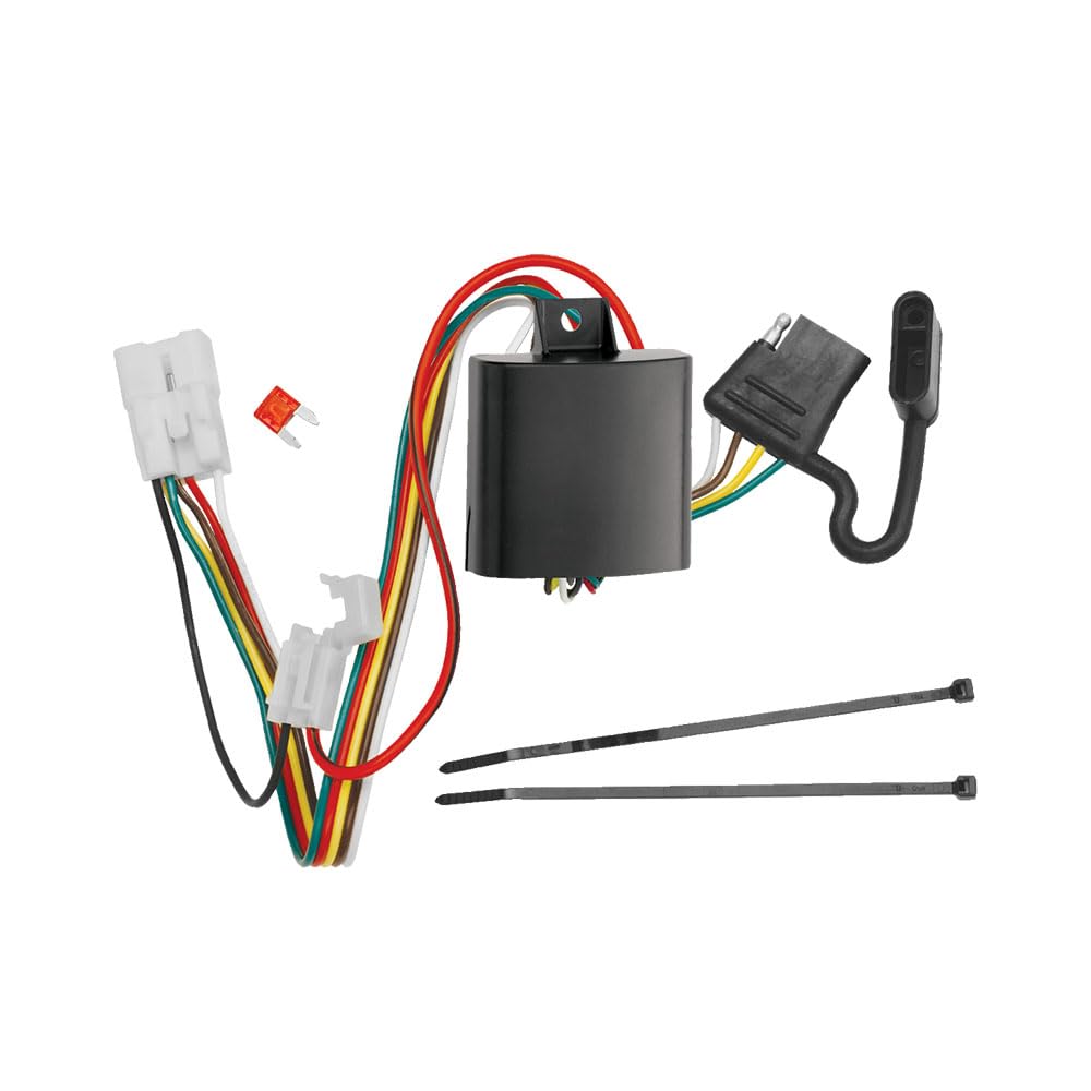 Tekonsha T-One T-Connector Harness, 4-Way Flat, Compatible With Select Subaru Crosstrek, Forester, Outback, Xv Crosstrek Black
