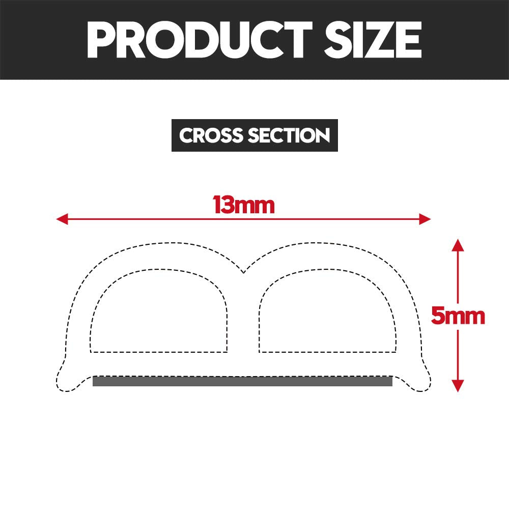 Car Door Seal Strip,Universal Car Truck Motor Rubber Seal Strip,Weatherstrip For Car Window Door Sunroofs Engine Cover Soundproo