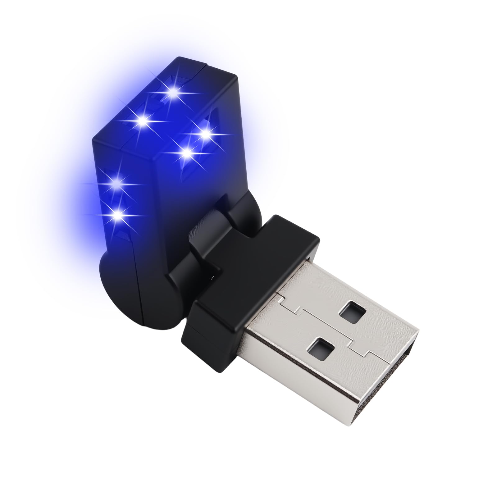 VKQTS Mini USB LED Lights for Car,5V RGB Car LED Lights Interior USB Light with Adjustable Color & Brightness,Portable USBs A Am
