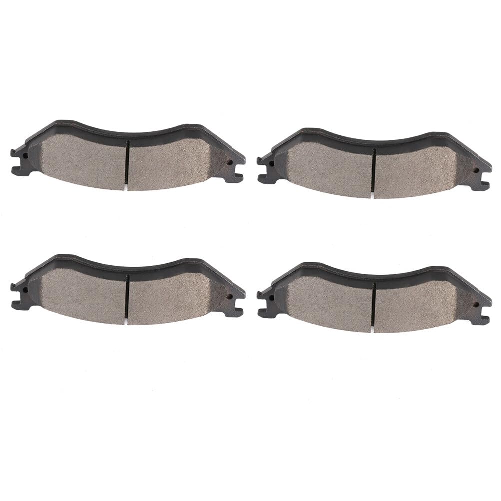 Cciyu D1077 Rear Semi-Metallic Disc Brake Pads Kit For Dodge Ram 1500 2006-2008,For Dodge Ram 2500 2001-2008,For Dodge Ram 3500