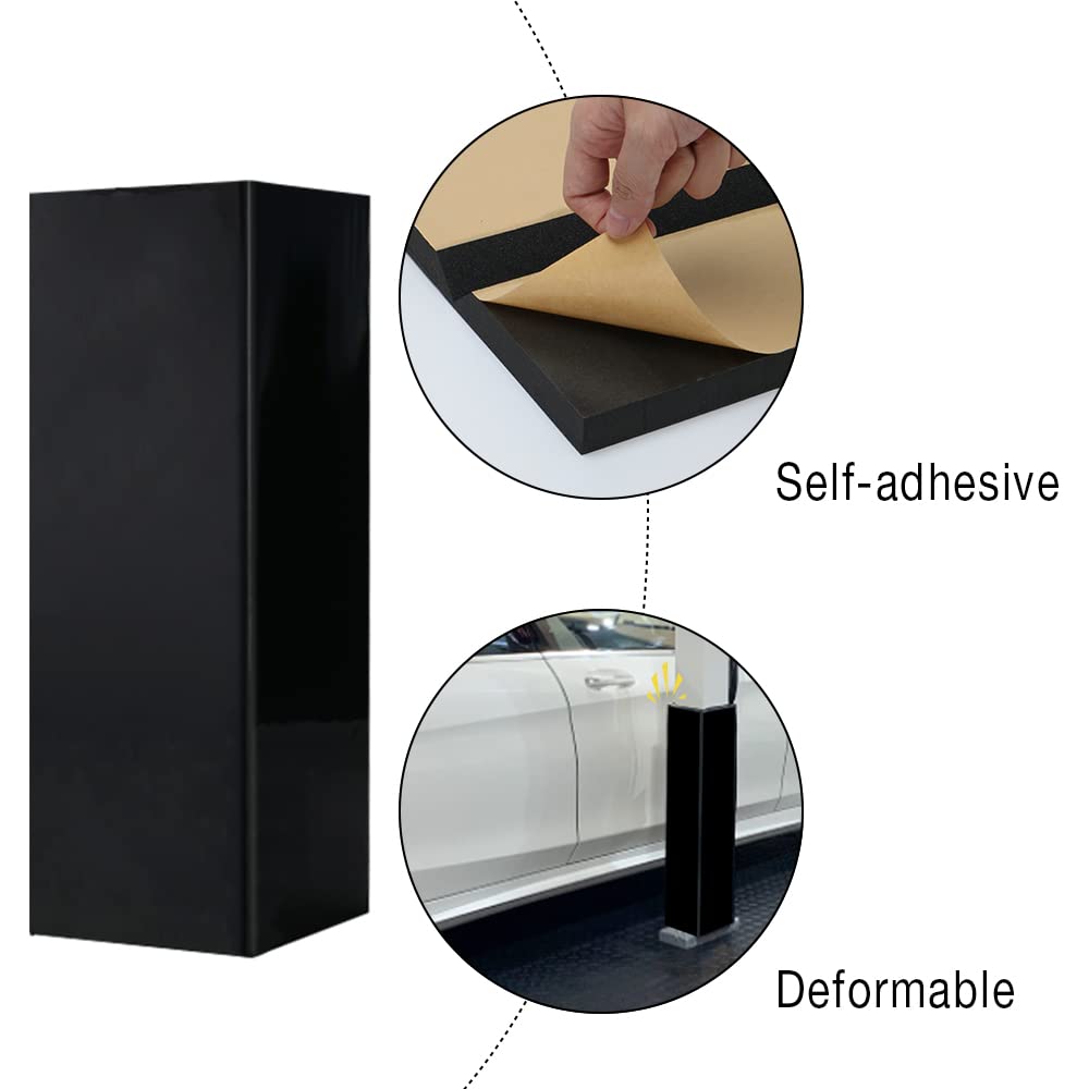 Guequitlex Garage Wall Guards Foam Car Door Protector Wall Bumper Guard For Parking Garages - Garage Wall Guards -Wall Edge Protector Protect Your Car - Wall Corner Edge Bumpers (2 Pack, Corner)