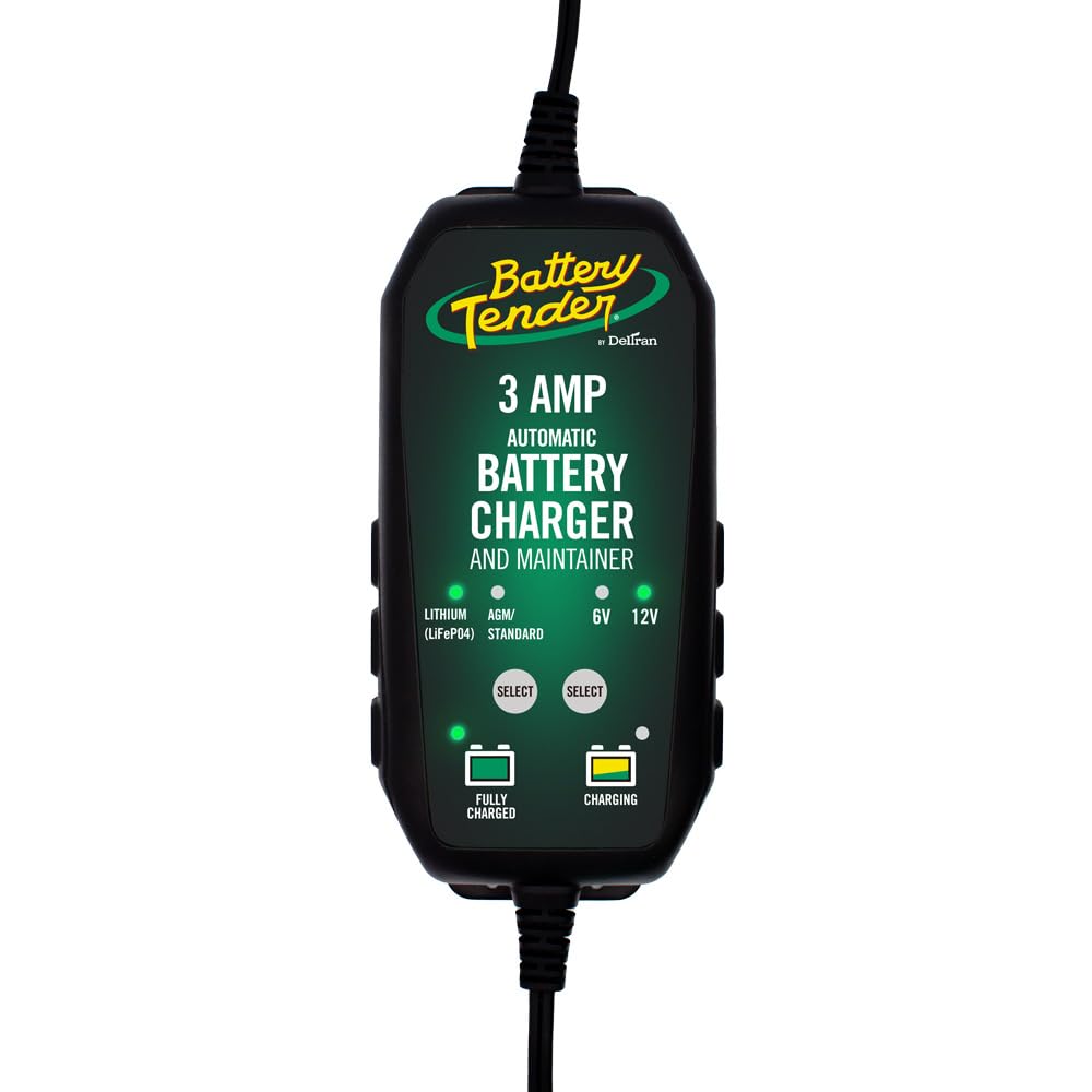 Battery Tender 3 Amp Battery Charger And Maintainer - Automotive Switchable 12V Or 6V Smart Fully Automatic For Cars Suvs And Tr