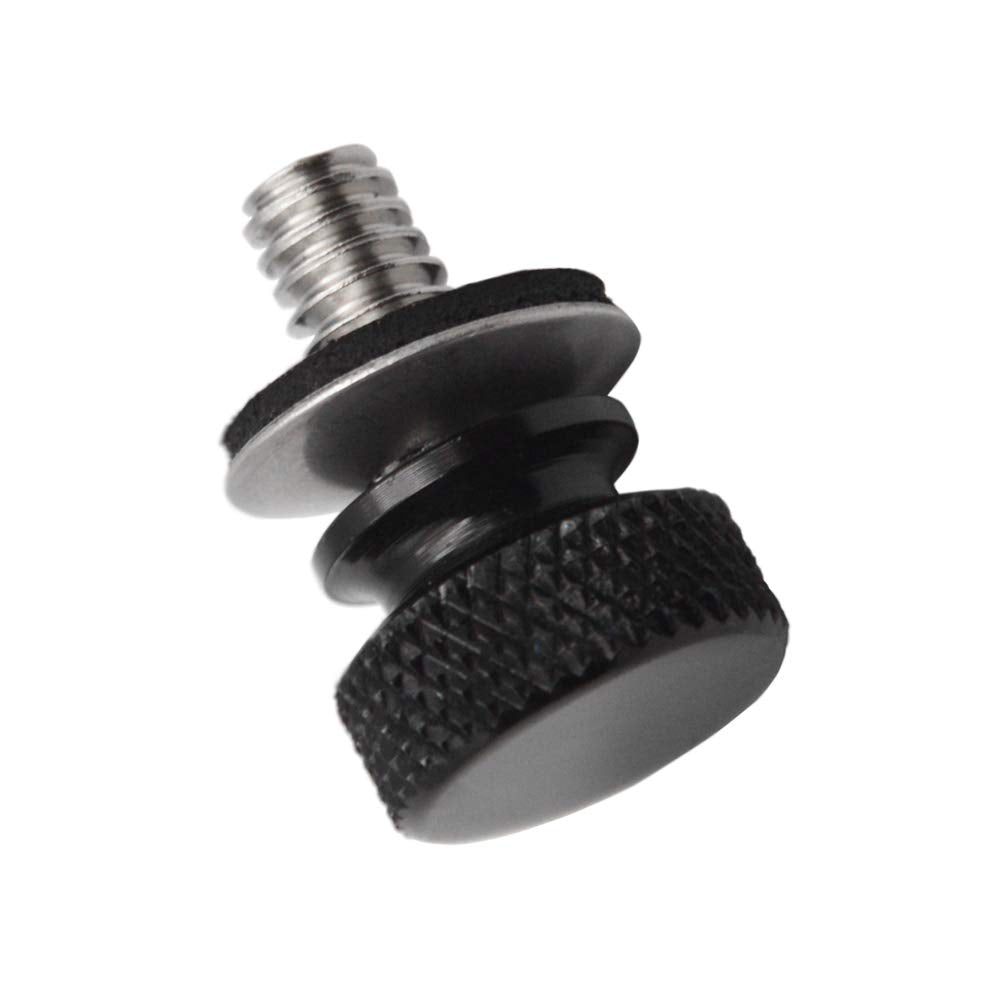 XJMOTO Seat Bolt Screw Nut Kit - 1/4-20 Thread, Black, Compatible with Harley Davidson Touring, Softail, Dyna, Sportster Models