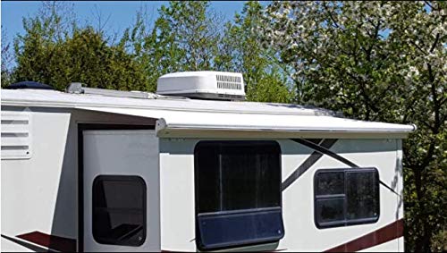 ShadePro RV Slideout Topper - 163" to 199" Vinyl Awning Replacement, Ultra-Durable, White