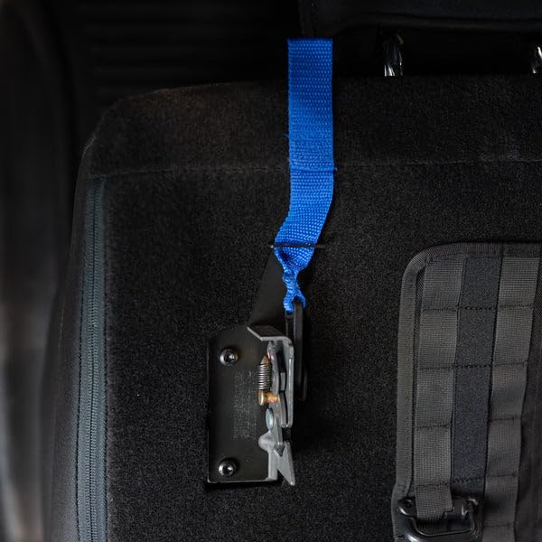 Builtright Industries Rear Seat Release With Blue Strap For Ford F-150 (2009+), F-250/350 (2017+)