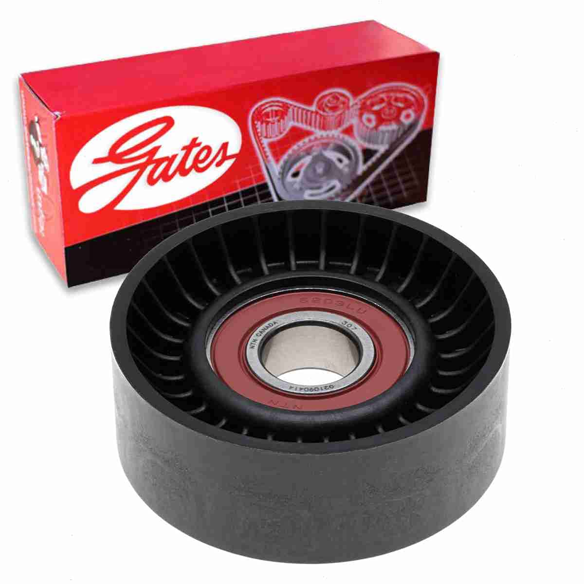 Gates DriveAlign Drive Belt Idler Pulley compatible with Ram 1500 5.7L V8 2011-2020