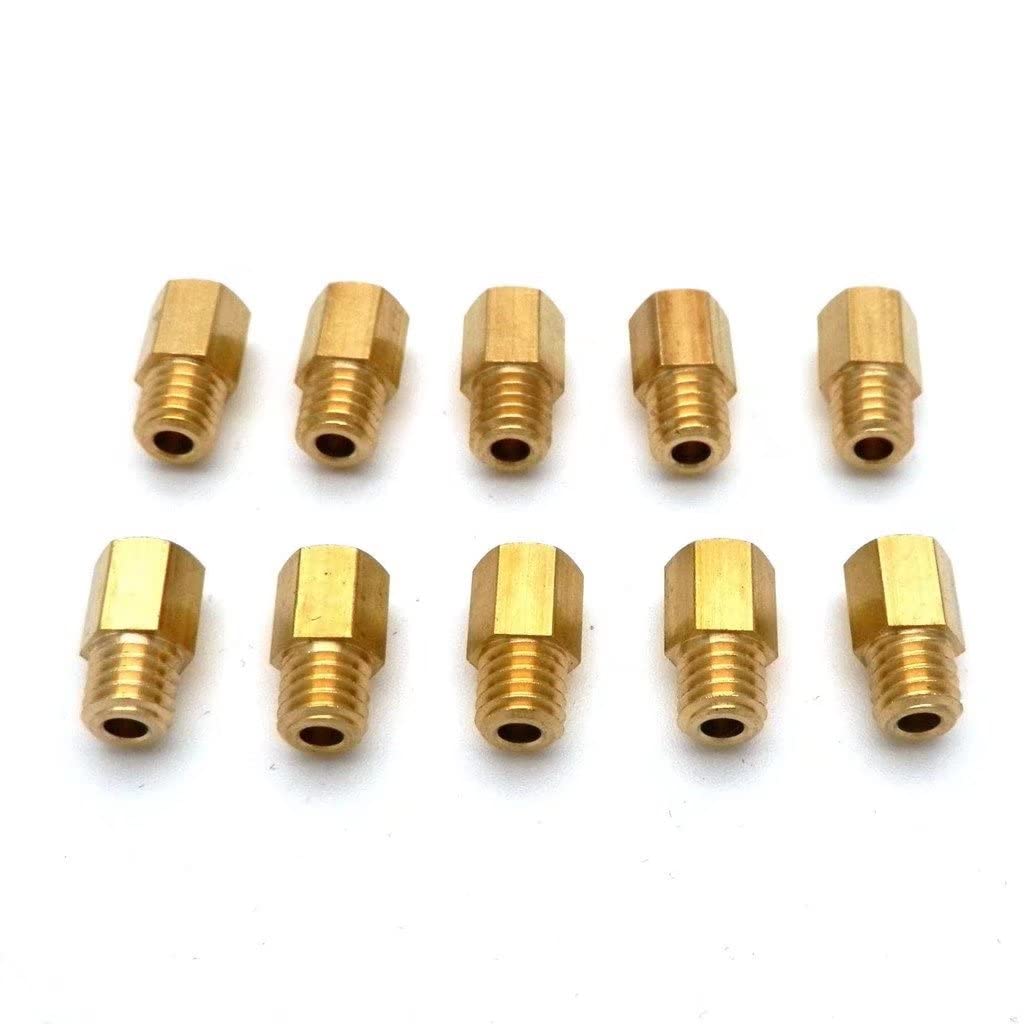 Rllyer 10X Hex Style Main Jets For Mikuni Vm Tm Tmx Carb 300 310 320 330 340 350 360 370 380 390