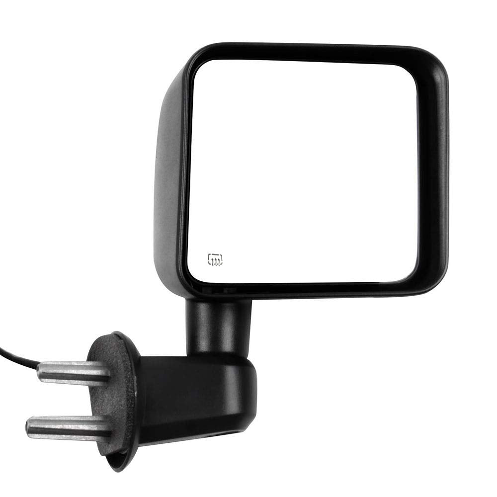 SCITOO Passenger Side View Mirror Fit For 2007 2008 2009 2010 2011 2012 2013 2014 2015 2016 2017 For Jeep Wrangler Manual Foldin