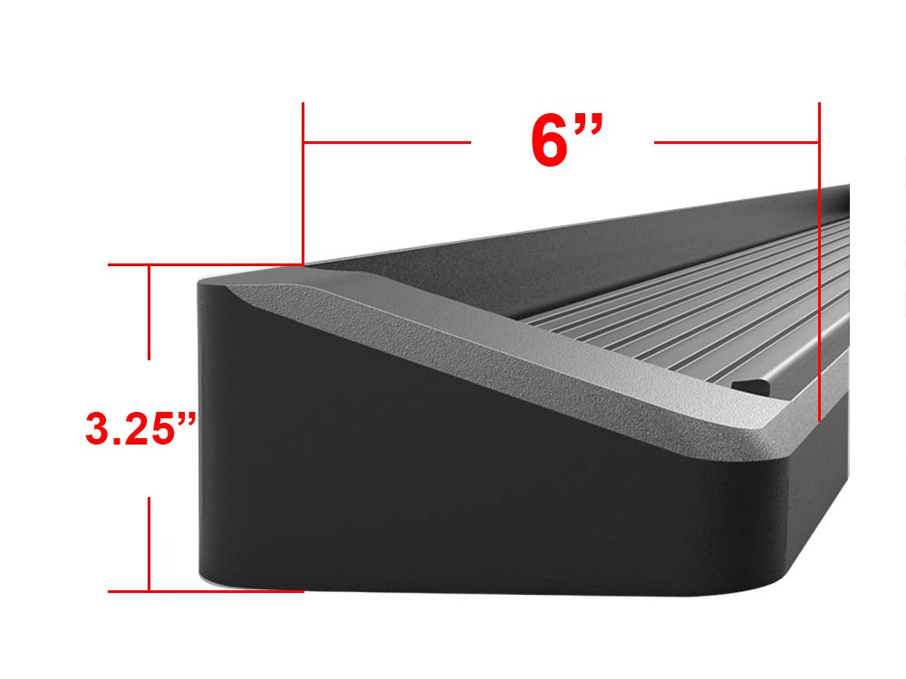 Aps Black Running Boards Style Compatible With Ram 1500 2019-2025 Crew Cab (Will Not Fit 2018 Previous Generation Build In 19-24