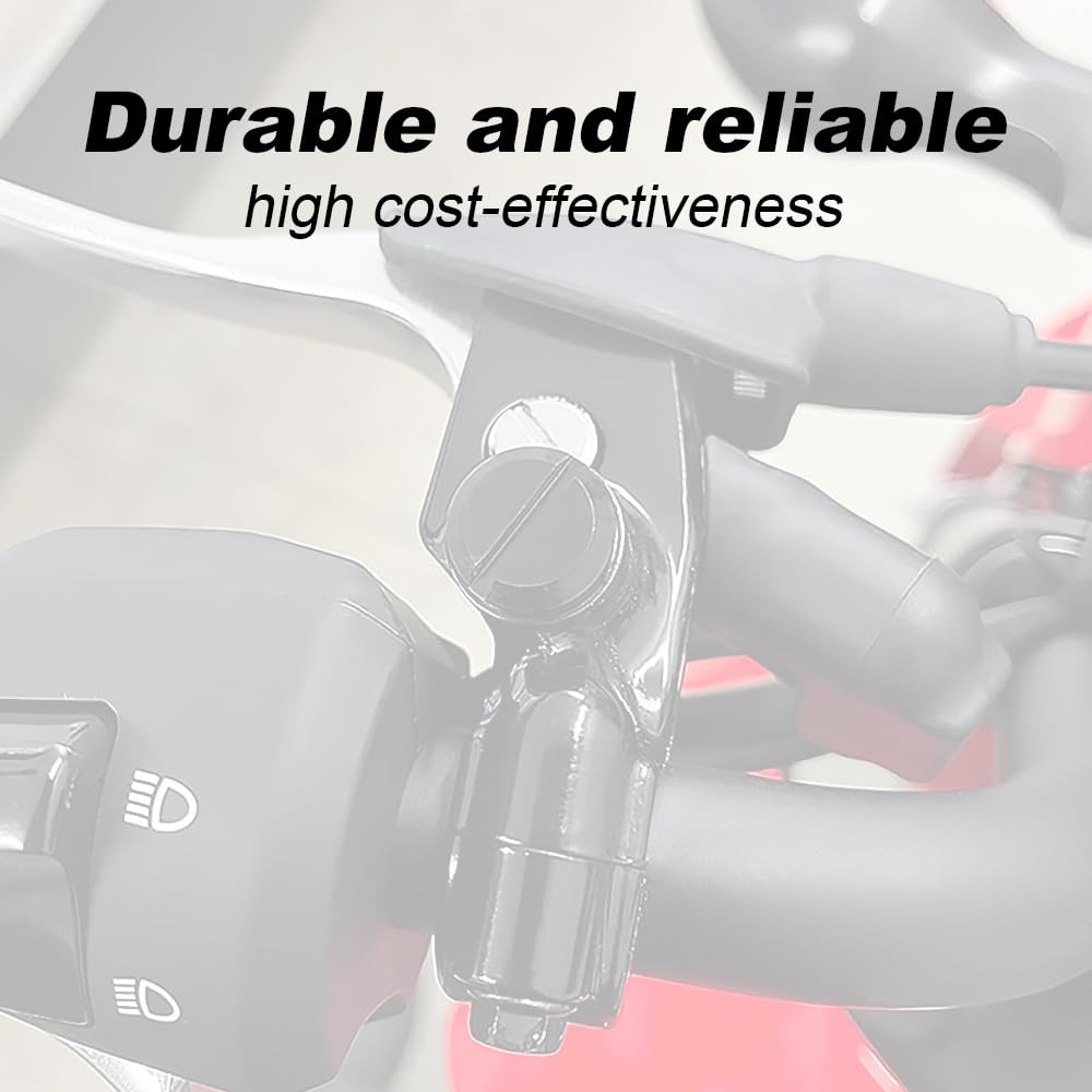 Xitomer 4 Pcs Mirror Hole Plugs M10X1.25, Fit For Z125/ Z400/ Fz-07 Mt-07 / Fz-09 Mt-09, Crf250L/ Cb1000R, Sv650 / Klr 650, Alum