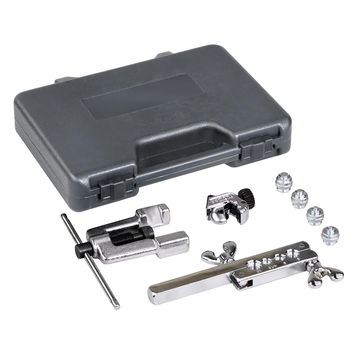 OTC 6504 Deluxe ISO Bubble Flaring Tool Set with Cutter