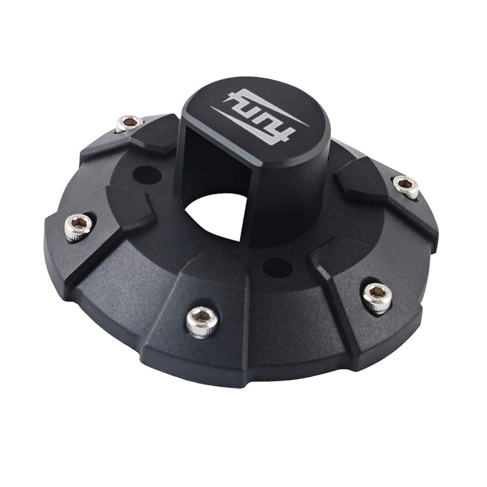 MAIKER Compatible Radio Antenna Base Cover for 2007-2023 Jeep Wrangler JK/JL/JT - Black, 3.7''x3.46''x1.3'',