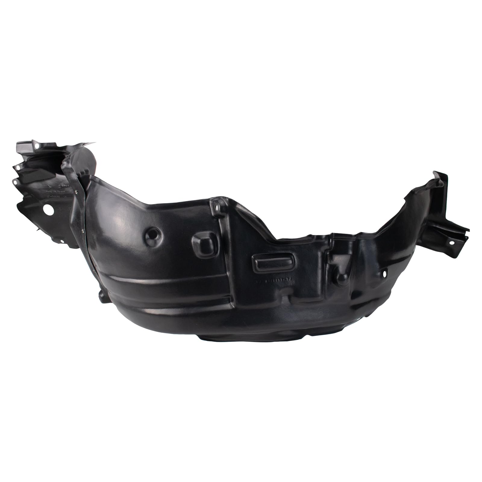 TRQ Front Inner Fender Liner Set for Lexus GS300/GS400/GS430, Black, Plastic, Model BDA07061, 1998-2005