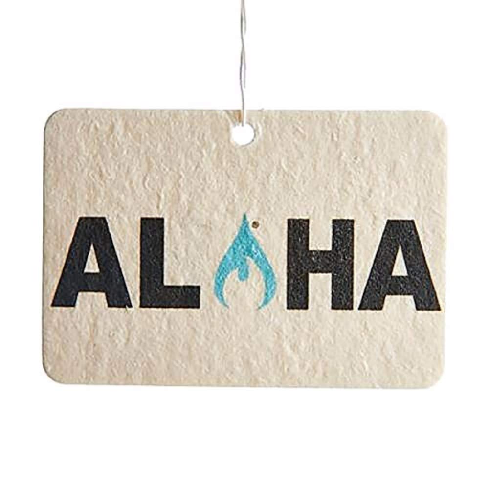 Ulu Lagoon Hanging Car Air Freshener | Tropical Beach Coconut Surf Wax Scent Mini Wave | Long Lasting Odor Eliminator For Car, C