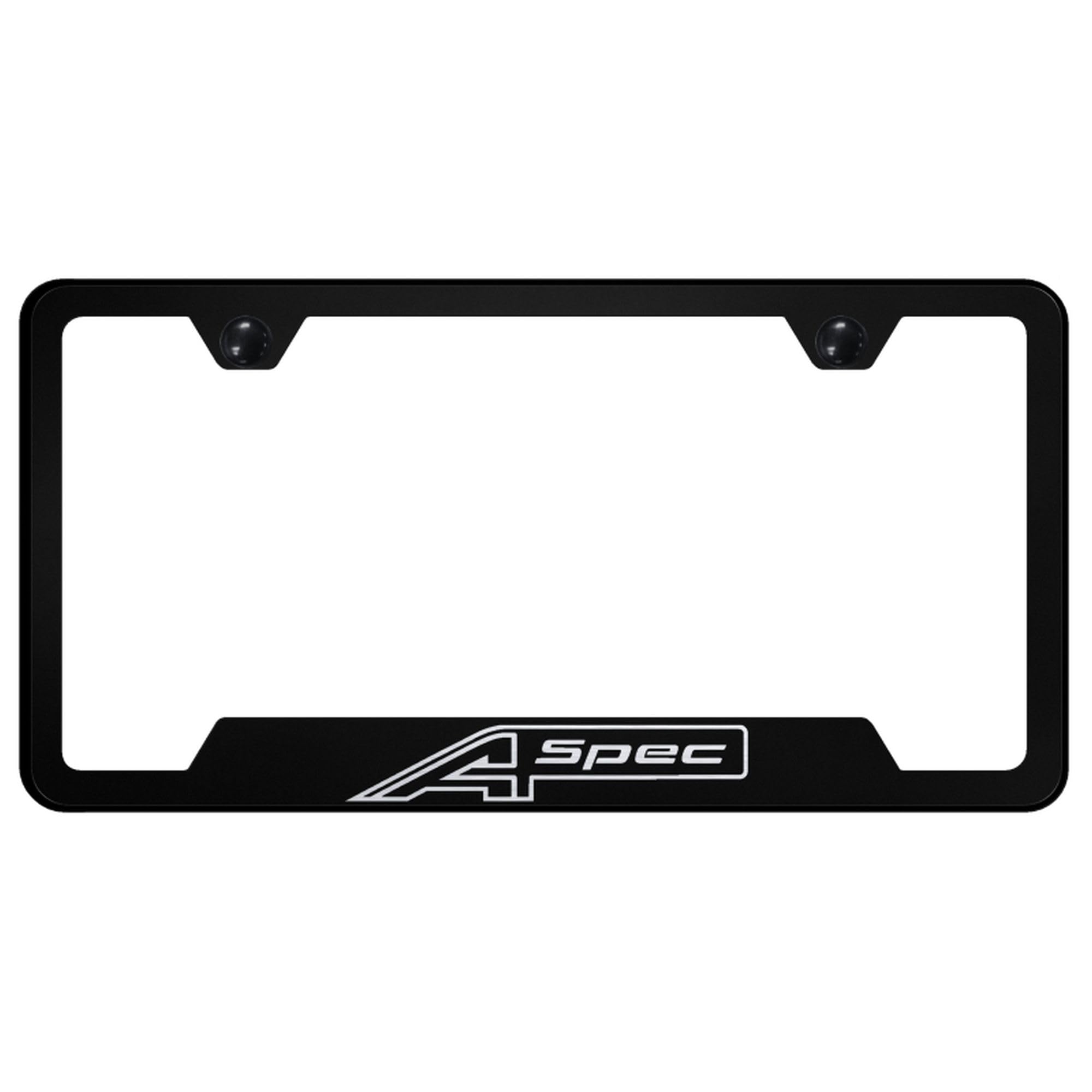 Au-Tomotive Gold License Plate Frame For Acura A-Spec (Black)