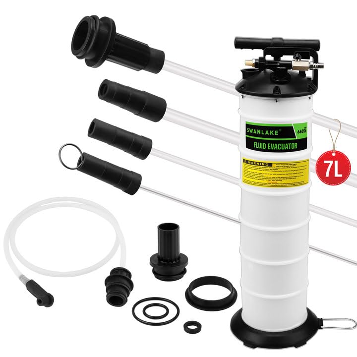 SWANLAKE Oil Changer 6.5L Pneumatic/Manual Fluid Extractor Pump, Model SW-66056