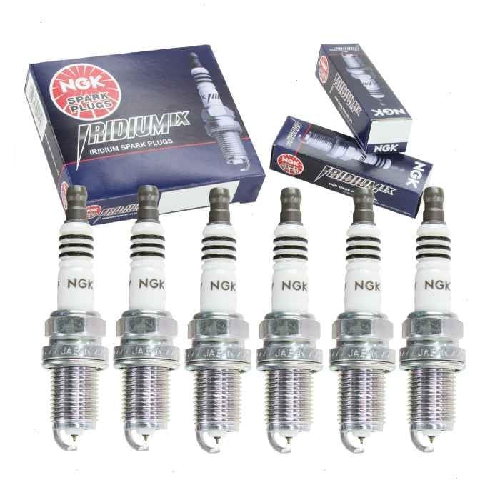 6 pc NGK Iridium IX Spark Plugs compatible with Toyota Highlander 3.0L 3.3L V6 2001-2010