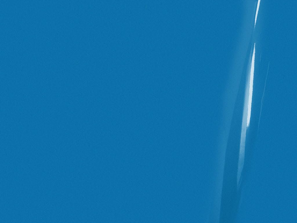 3M 1080 Series G337 Gloss Blue Fire - 5Ft X 5Ft - 25Sq Ft - Dual Cast Thick Vinyl Car Wrapping Film - Vehicle Sheet Roll