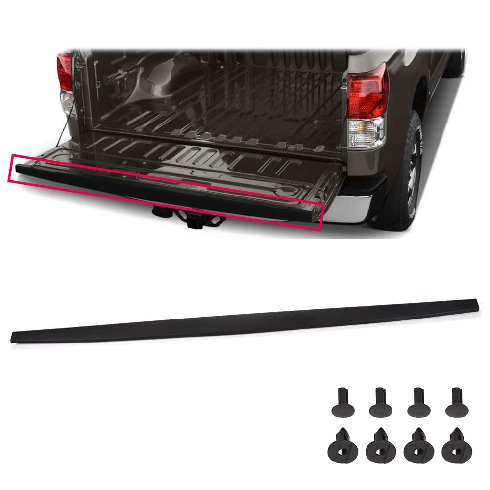Tailgate Cap Molding Protector Cover Replacement Compatible with Toyota Tundra 2007-2013,Spoiler with Retainers 63.27 Length