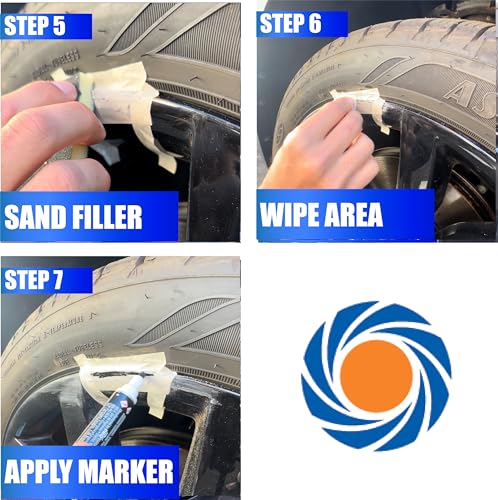 Permatex Wheel Restoration Kit 09142 - Silver - Easy DIY Repair for Curb Rash, Corrosion & Scuffs