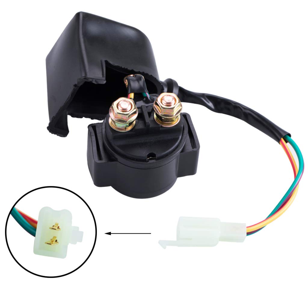 CNCMOTOK Starter Solenoid Relay for 4-Stroke GY6 50cc 125cc 150cc 200cc 250cc ATV Dirt Bikes Scooters Go Kart Dne Buggys Quad 4